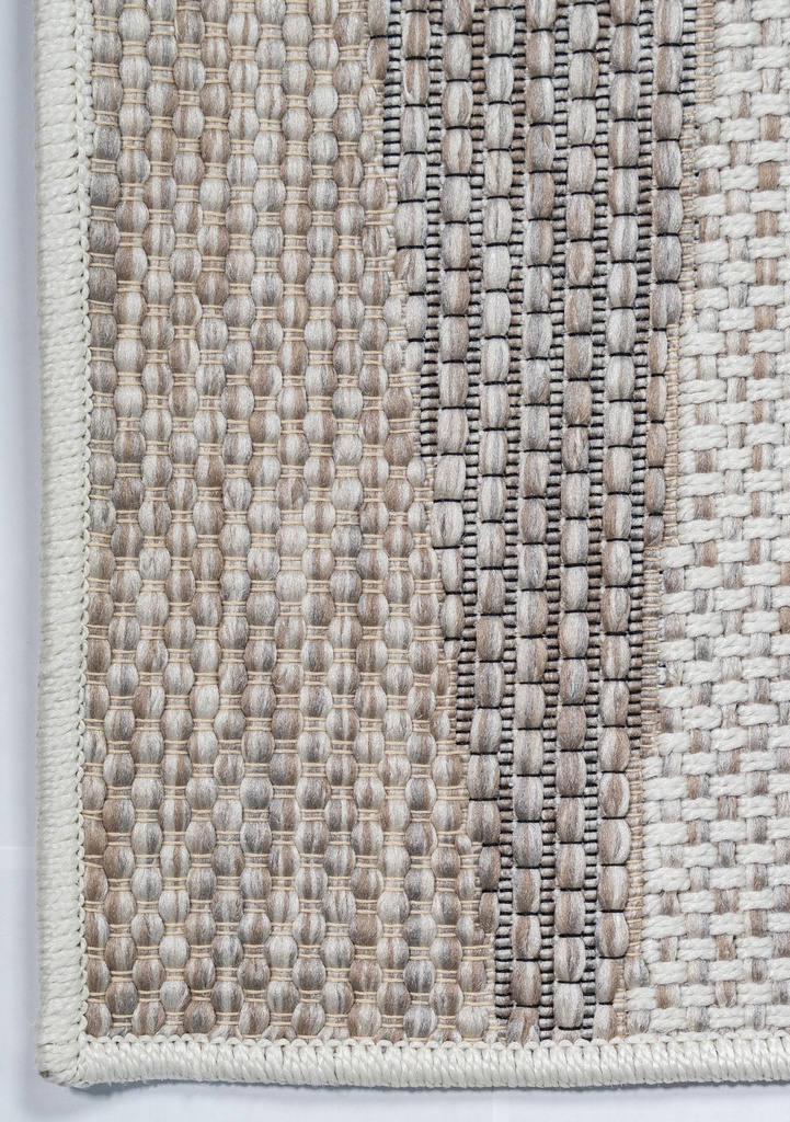 NUBIA E1009 BEIGE/ CAFÉ 160*230 TAPETE PARA EXTERIOR - LN