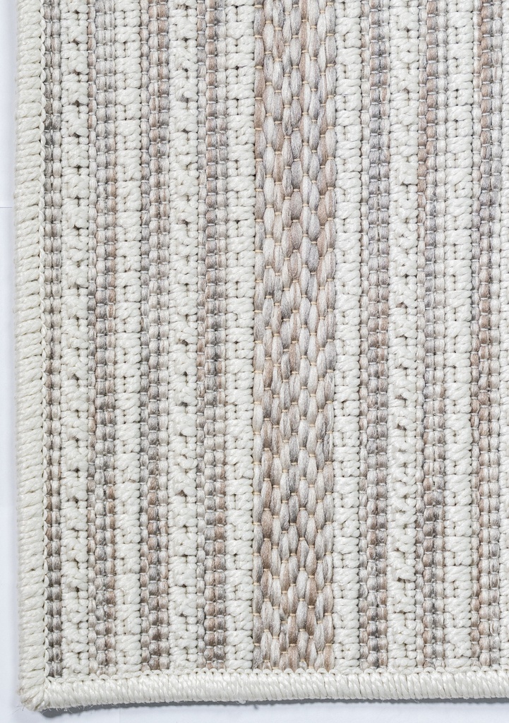 NUBIA E1012 BEIGE/ CAFÉ 60x90cm TAPETE PARA EXTERIOR - LN