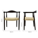 GUIZA SILLA CON BRAZOS TEJIDA - JM26