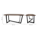 AMALFI MESA DE COMEDOR RECTANGULAR 160x90 ENCINO- JM26