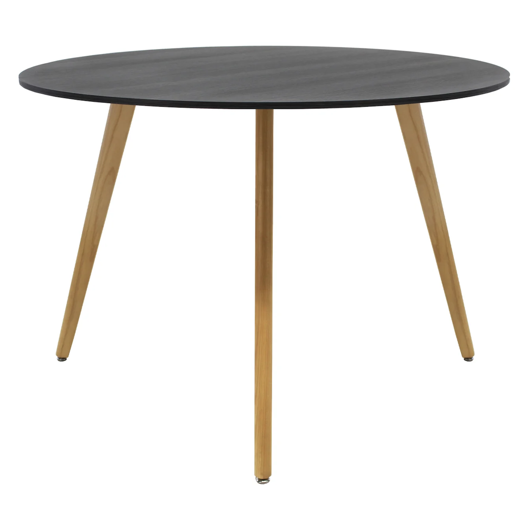 FRANK MESA DE COMEDOR CIRCULAR 100 BLANCO NEGRO GRIS NOGAL - JM26