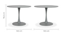 VITTORIA MESA CIRCULAR PARA EXTERIOR 100cm GRIS - JM26