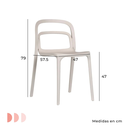 ASTI SET 4 SILLAS PARA EXTERIOR BEIGE - JM26