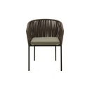 HAWAII SILLA PARA EXTERIOR CON 1 COJIN DE ASIENTO TAUPE - MO26