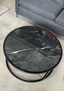 MG MESA DE CENTRO MARMOL NEGRO 100cm- MG * pieza unica (copia)