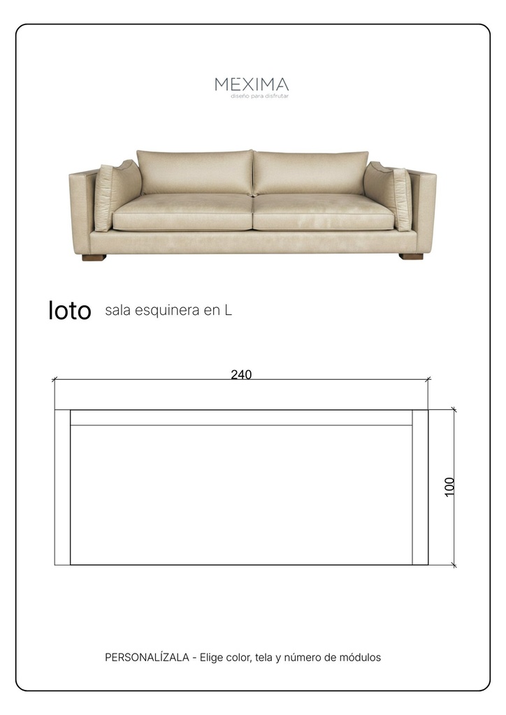LOTO LOVE SEAT - EC25 *Wolf