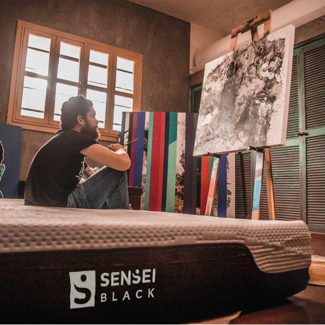 SENSEI BLACK COLCHON MEMORY FOAM - S