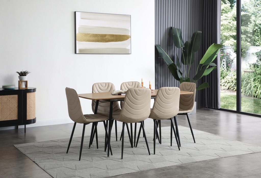 FEYENORD MESA COMEDOR EXTENSIBLE RECTANGULAR - A chic