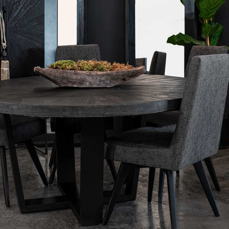 CARBON MESA COMEDOR REDONDO - P25