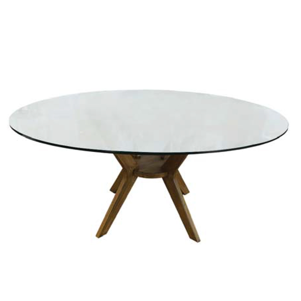 FIORDO BASE MESA COMEDOR REDONDA BASE SIN CRISTAL - P2024/3