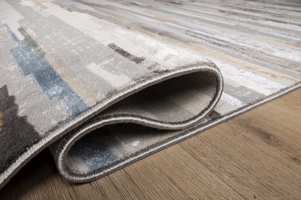 ZARIA GRIS/CREMA ALFOMBRA TAPETE (60 X 90) - LN  *unica pieza en tienda