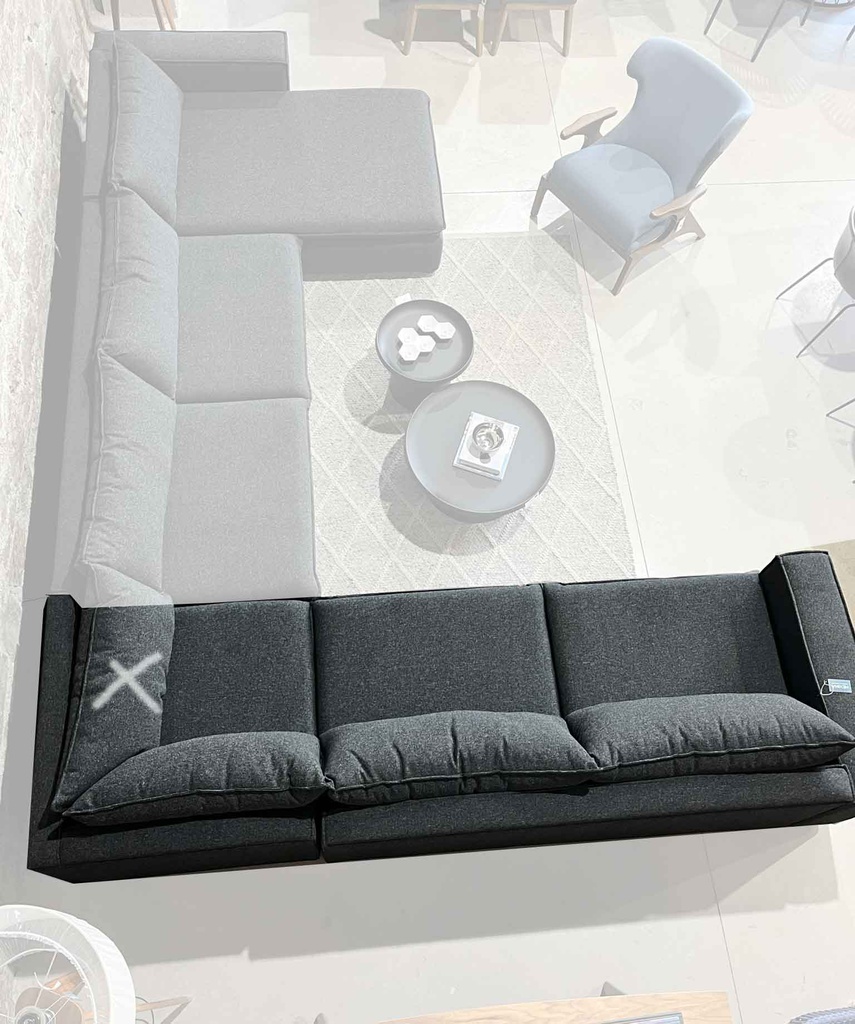 JAZMIN SOFA CON 2 BRAZOS - EC25