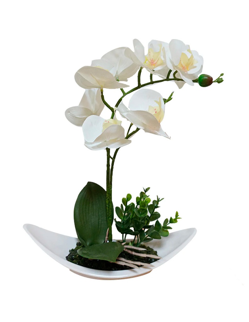 FIEL ORQUIDEA Flor Artificial Blanco - AE