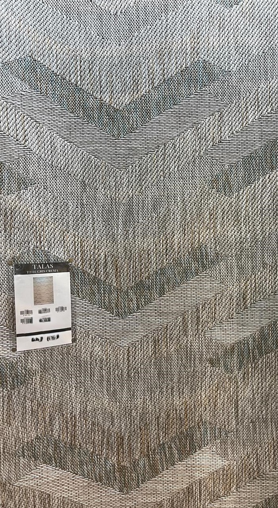 TALAS T2316 GRIS CREMA 160*230 TAPETE PARA EXTERIOR - LN26 - Quedan pocos