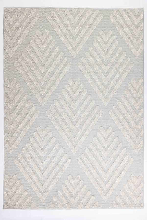 FORZA T2372 CREMA GRIS 200*290 TAPETE PARA EXTERIOR - LN *