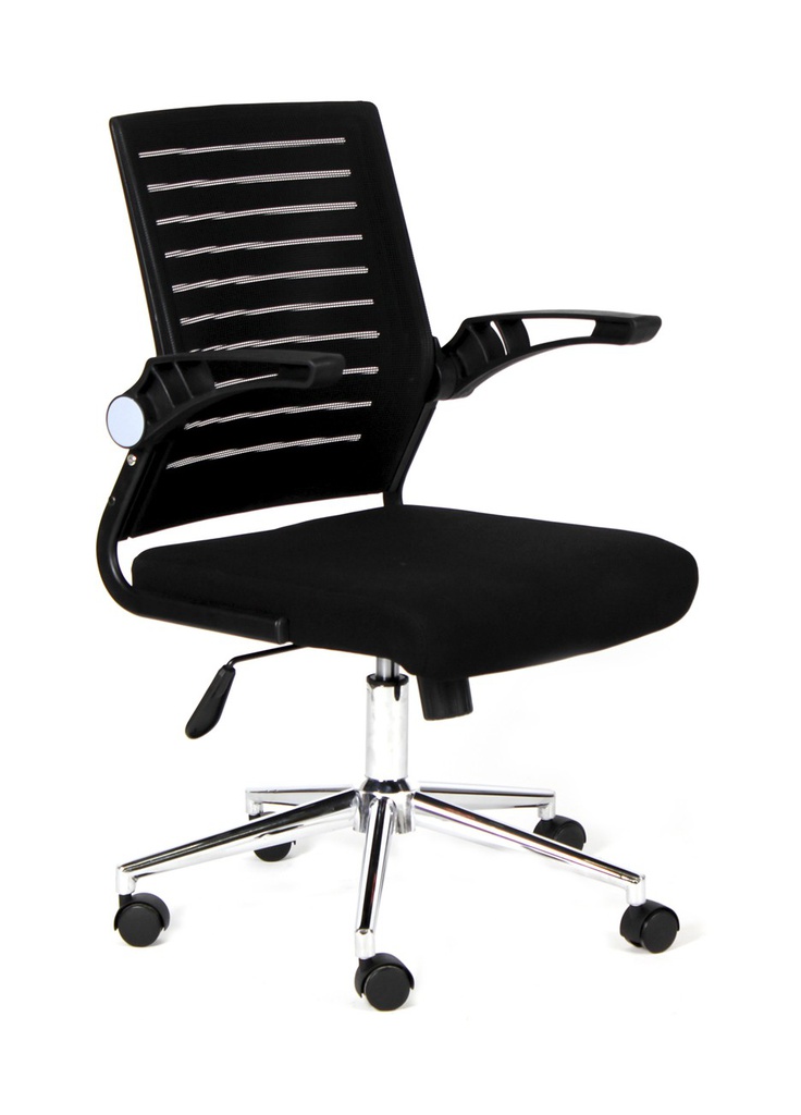 MALAGA OFICINA SILLA BASE NEGRA respaldo negro(agotado), gris o verde - M25