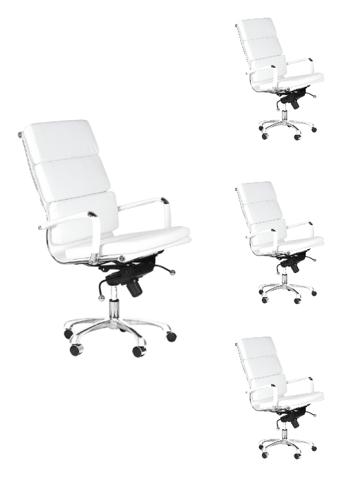 MADRID SET 4 SILLAS OFICINA RESPALDO ALTO - M25