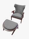 KLIO SILLON CON OTOMAN - Y26