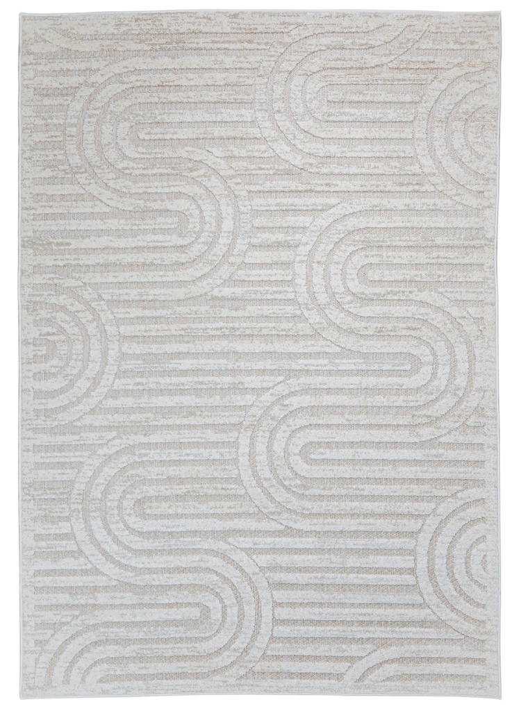 BELINA U6055 BEIGE MARFIL 160*230 TAPETE PARA EXTERIOR - LN26