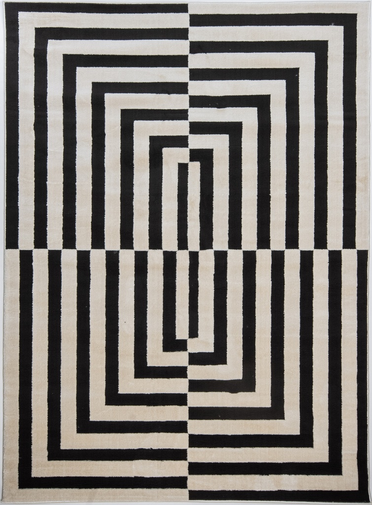 OPTIKA T9046 CREMA NEGRO 160*230 TAPETE - LN26  *  - consultar disponibilidad quedan pocos