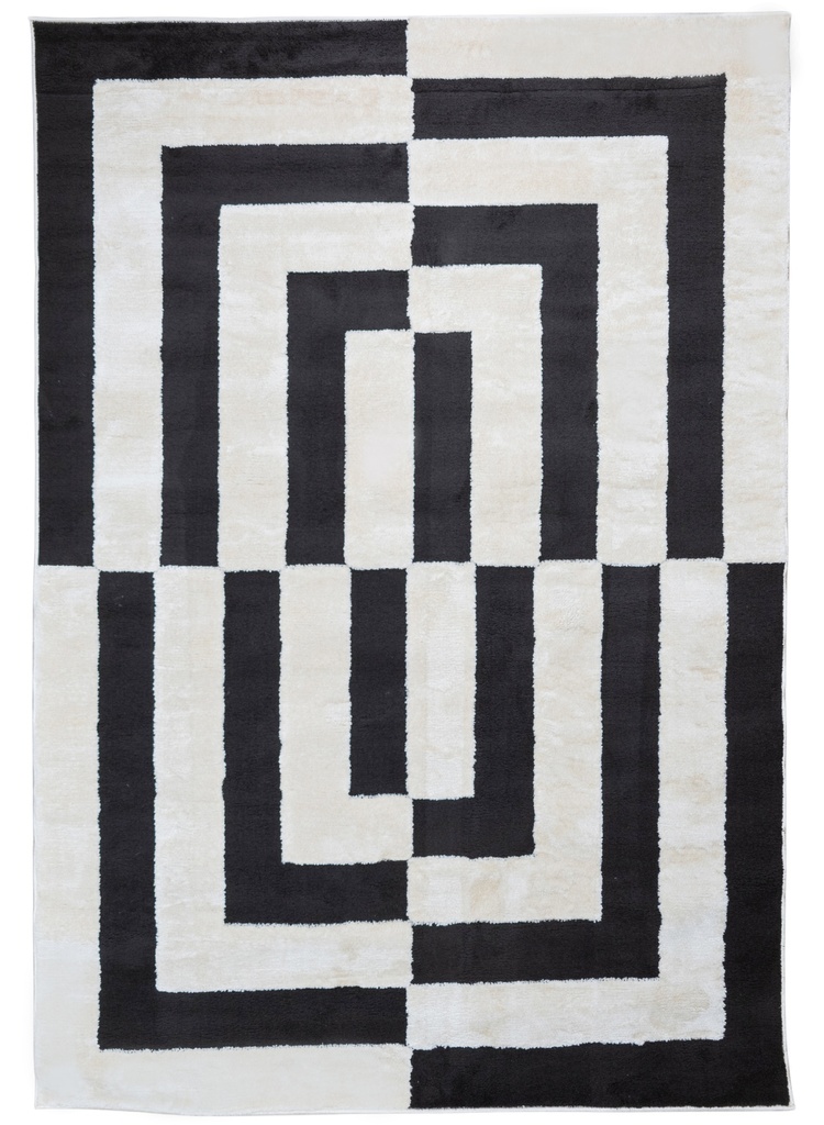 OPTIKA T9054 CREMA NEGRO 60*90 TAPETE - LN26