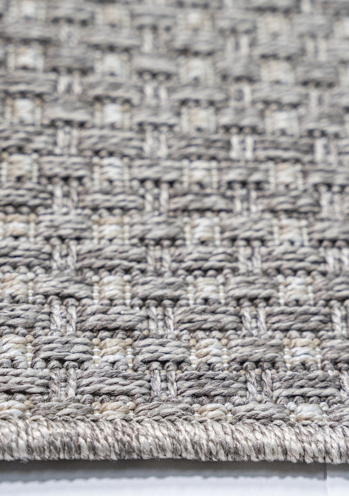 ISIS E1002 CAFÉ/ BEIGE 240 DIA TAPETE PARA EXTERIOR - LN