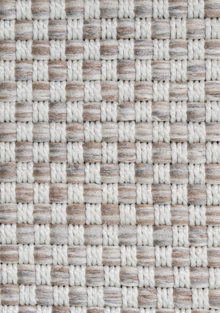 NUBIA E1008 BEIGE/ CAFÉ 240x330cm TAPETE PARA EXTERIOR - LN