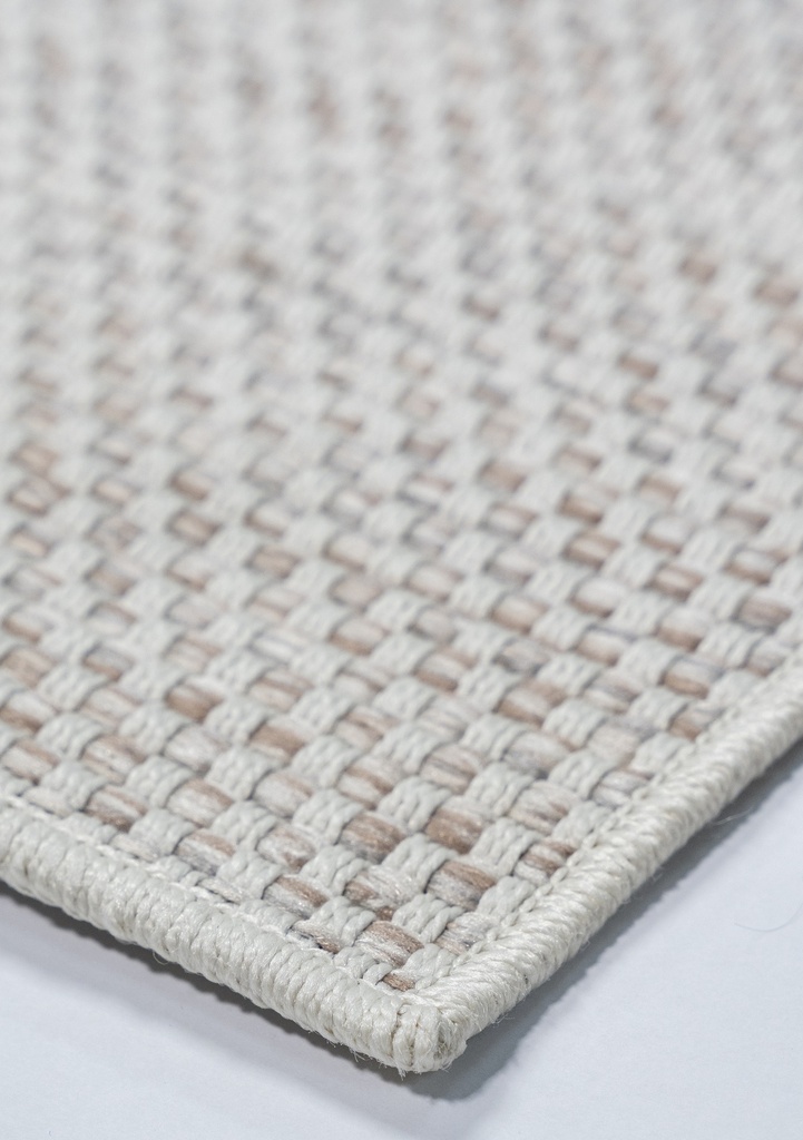 NUBIA E1008 BEIGE/ CAFÉ 80*240 TAPETE PARA EXTERIOR - LN