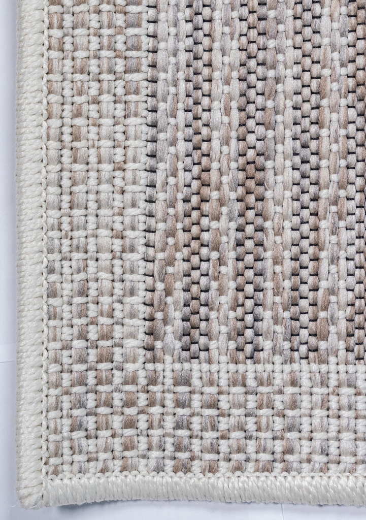 NUBIA E1011 BEIGE/ CAFÉ 160*230 TAPETE PARA EXTERIOR - LN