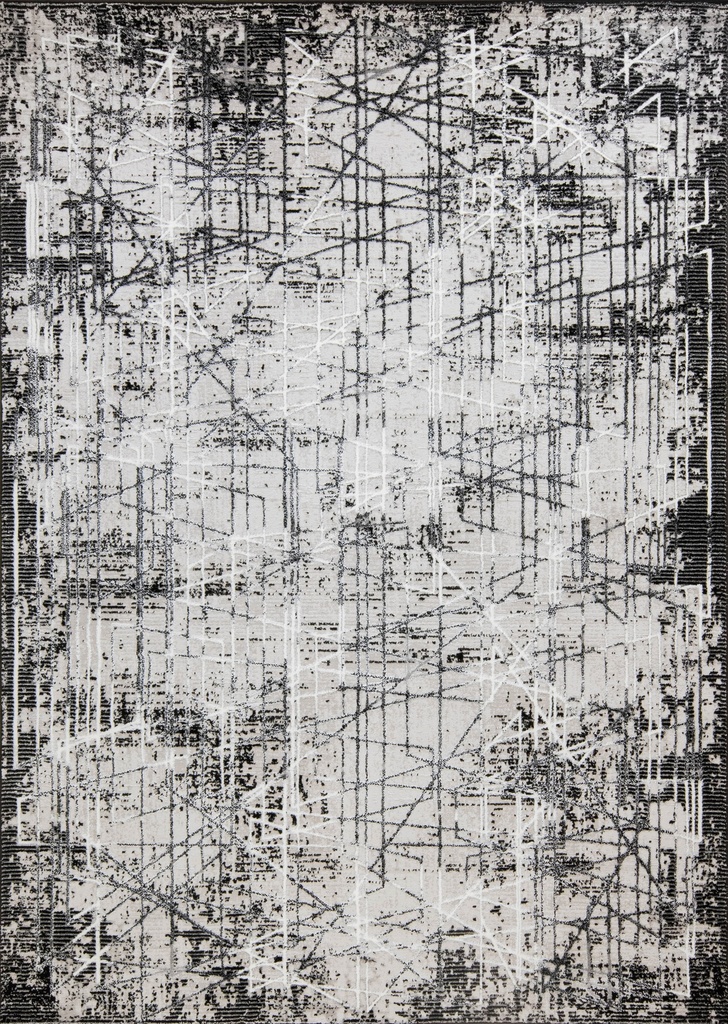 SESIA R1004 GRIS GRIS NEGRO 160x230cm TAPETE - LN