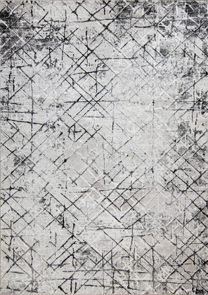 SESIA R1006 GRIS GRIS NEGRO 160x230cm TAPETE - LN25