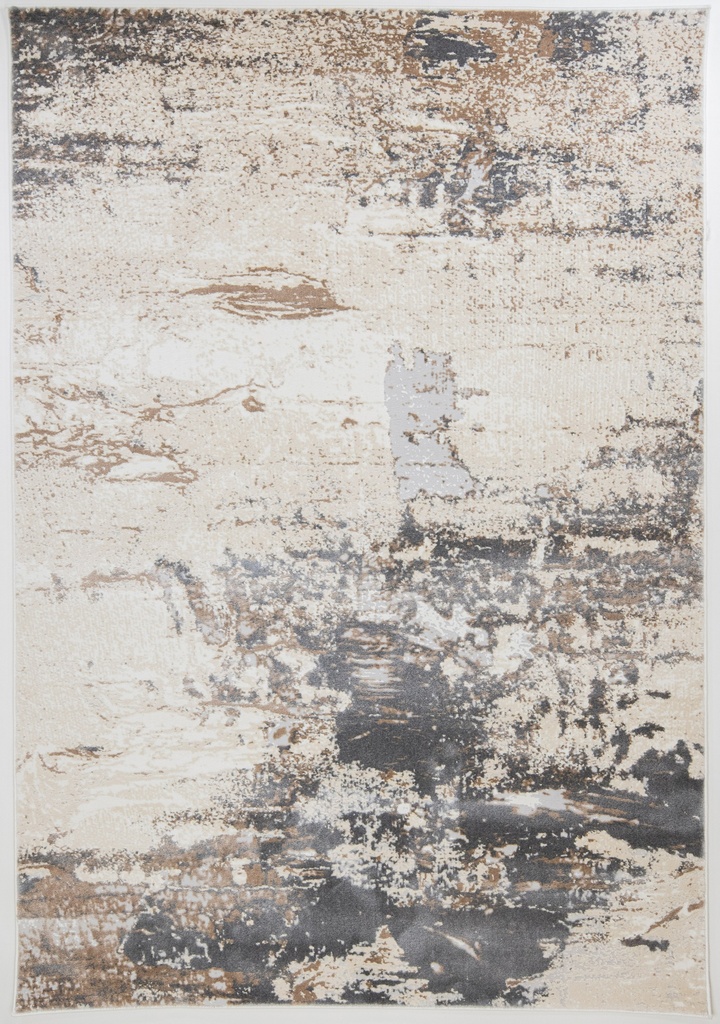 VELEKA U6045 CREMA ORO GRIS 160x230cm TAPETE - LN26