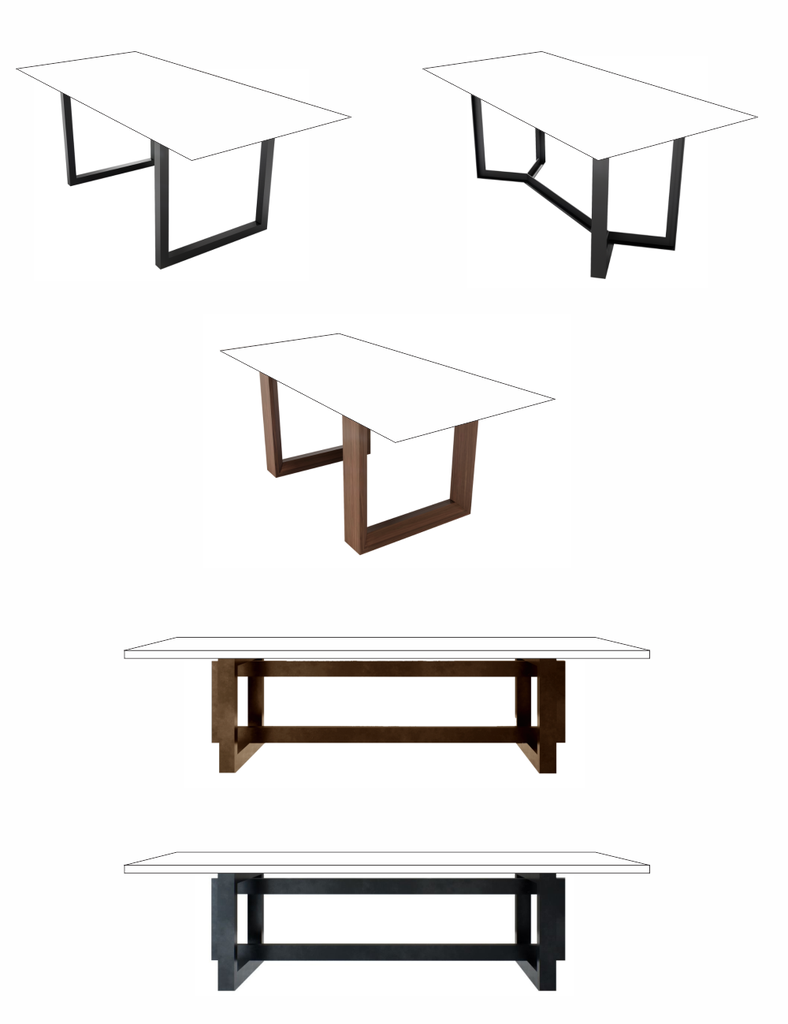 PIEDRA RECTANGULAR 135x270cm MESA DE COMEDOR - MG25