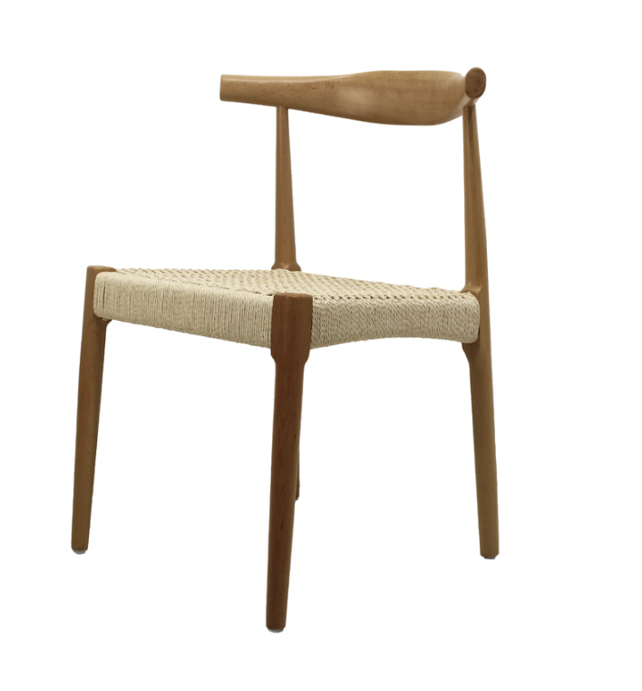 KEFREN SILLA SET 2- JM26 *disponible en nogal/tejido natural