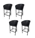 PUNTA MITA set 4 BANCOS Altos TEJIDOS PARA EXTERIOR - X23 *piezas disponibles en tienda