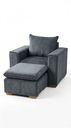MALVA SILLON DE LECTURA CON OTOMAN - EC25