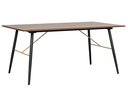 LUX MESA DE COMEDOR RECTANGULAR 160x90  NEGRO NOGAL - JM26.
