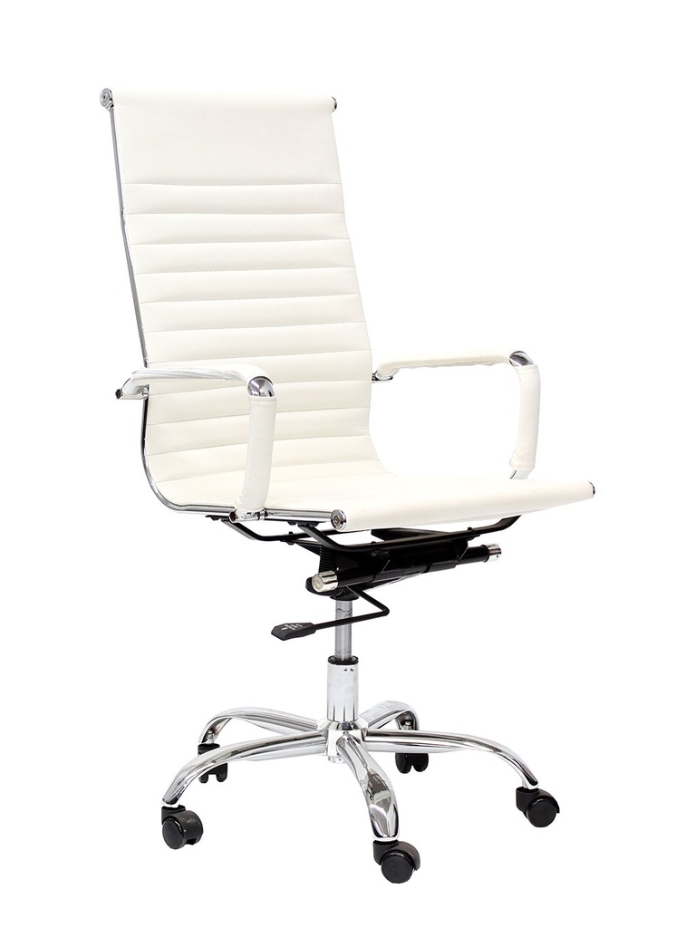 CADIZ ECO SILLA OFICINA RESPALDO ALTO BLANCO - M26 *solo pieza disponible en tienda