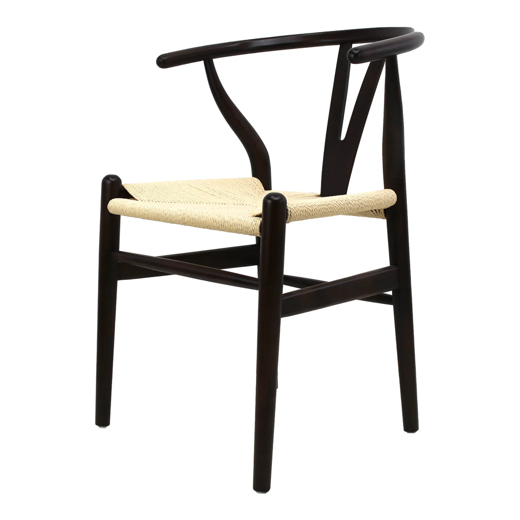 WISHBONE SILLA REPLICA MERIN negra/natural - JM26