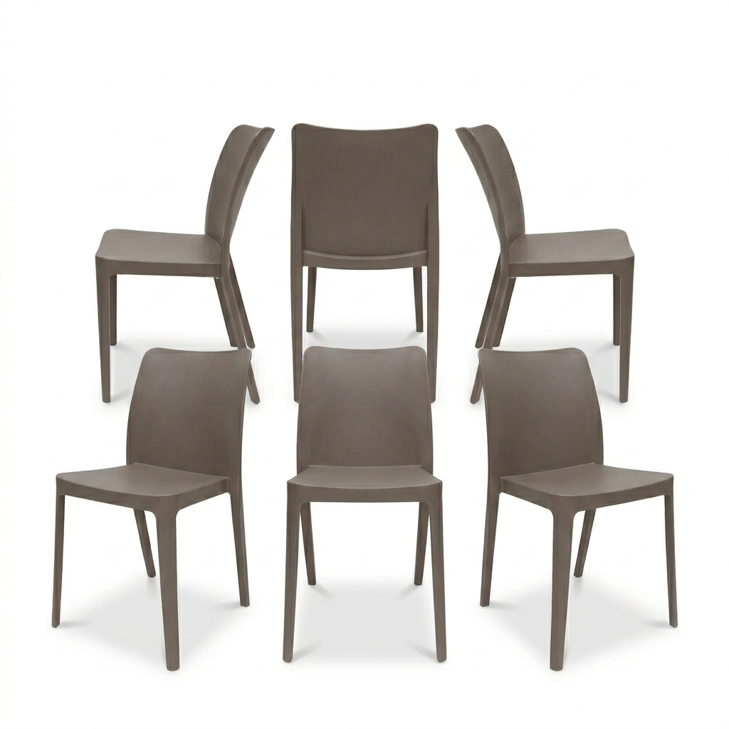 BELLA set 6 SILLAS capuchino - JM26