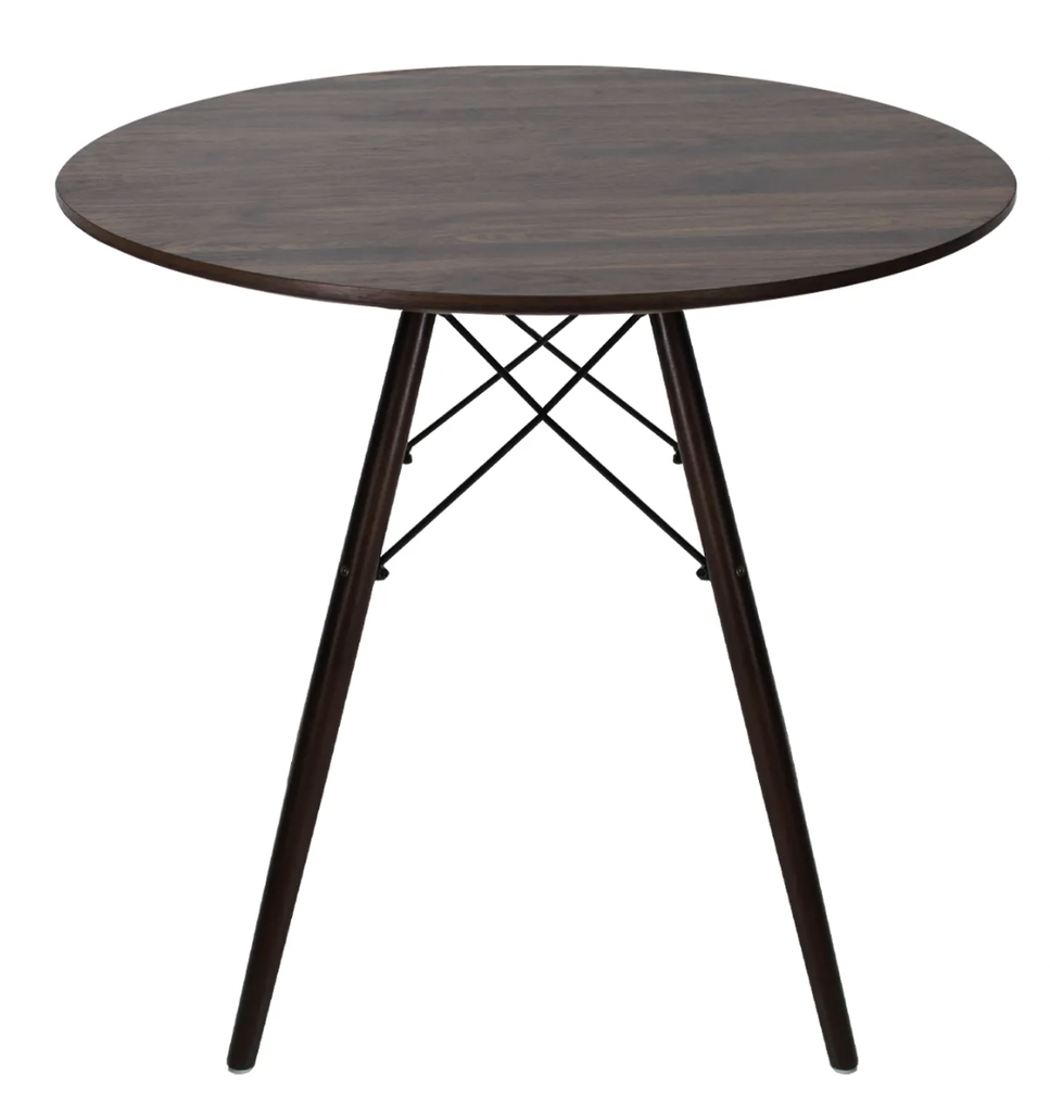 EAMES MESA DE COMEDOR CIRCULAR REPLICA OSLO 80 NOGAL - JM26