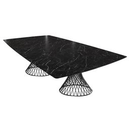 MG MARMOL NEGRO NEGRO MESA COMEDOR RECTANGULAR XGDE - MG