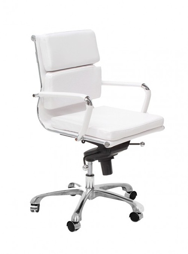 [MADRSILLARB001b] MADRID SILLA OFICINA RESPALDO BAJO BLANCA - MO26