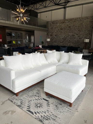 [BLAC8] OLIVO SALA ESQUINERA SALA EN L CON OTOMAN - EC25