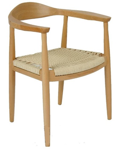 [SILLA MONACO con brazo asiento tejido] MONACO SILLA CON BRAZOS TEJIDA - MO26