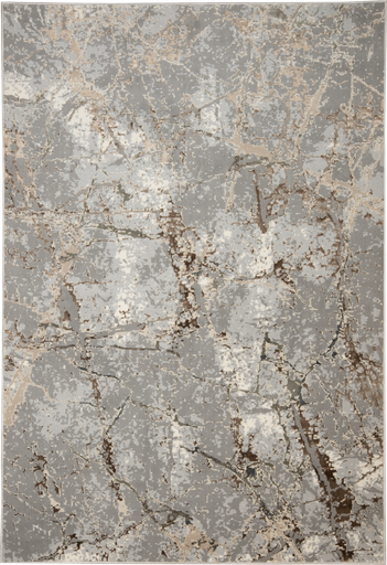[10097] BESNI T4033 GRIS ORO PLATA  60*90 ALFOMBRA TAPETE - LN 