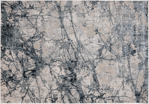 [10457] BELMA U6026 PLATA NEGRO 240*330 TAPETE - LN 