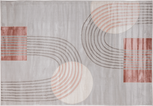 [10406] BETSY U5020 CREMA GRIS ROSA 60*90 ALFOMBRA TAPETE - LN 