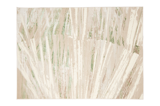 [10285] DENIZ U7013 CREMA VERDE 160*230 TAPETE - LN 