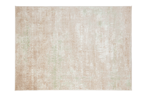 [10296] DENIZ U7016 CREMA VERDE 160*230 TAPETE - LN25   *  - consultar disponibilidad quedan pocos